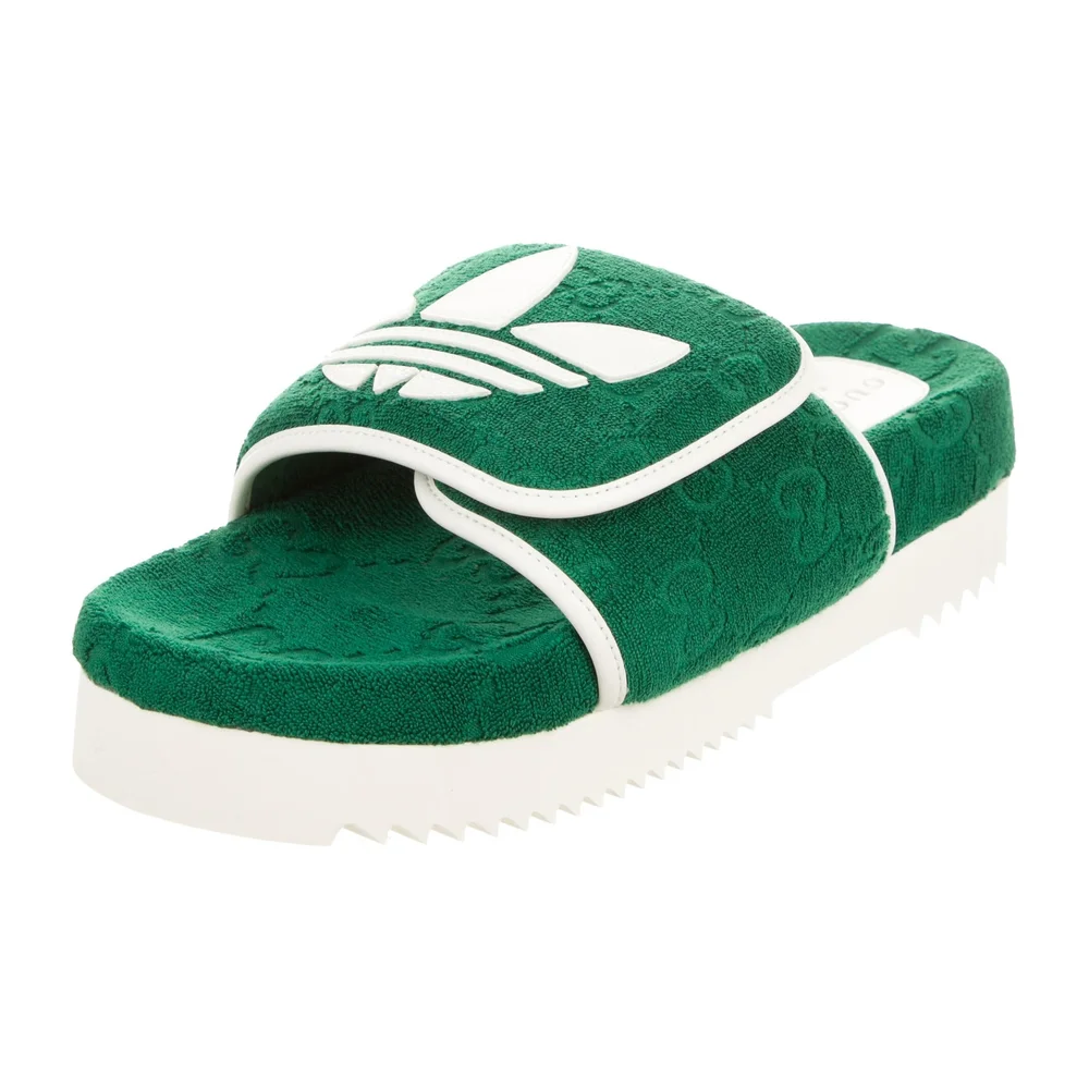 GUCCI ADIDAS COLAB PLATFROM SLIDES SHOES